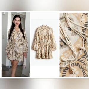 H&M Elegant Long Sleeve Floral Dress